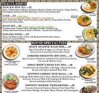 thai menu